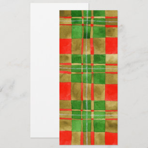 TARTAN SCOTT ROUGE 4x9,25 Carte à plat / Vertical