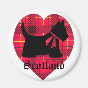 Tartan Scottie Dog Magnet Magneet