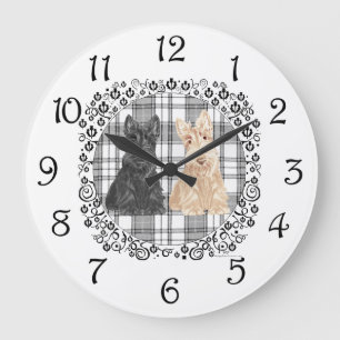 Tartan Scotties Grote Klok