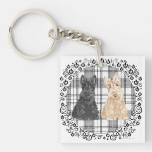 Tartan Scotties Sleutelhanger