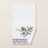 Tartan Scottish Birds and Flowers (Serviette à main)