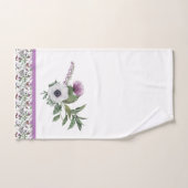 Tartan Scottish Birds and Flowers (Serviette à main)