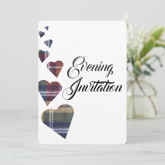 Tartan Soirée Invitation (Debout devant)