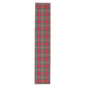 Tartan Stewart Plaid Red Check Pattern Medium Tafelloper