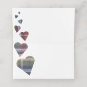 Tartan Table Place Card of Escort Kaart (Binnenkant ongevouwen)