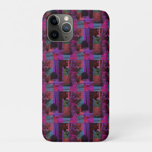Tartan Tails: het speelse Paarse katje iPhone 11 Pro Hoesje
