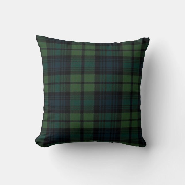 Tartan Tartan Tailler Pillow Oreiller 16" x 16" (Recto)