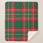 Tartan traditionnel : motif plaid rouge-vert. (Devant)