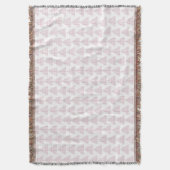Tartan Triangles Pink Deken (Voorkant Verticaal)