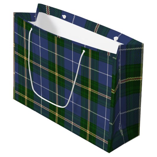 Tartan van Nova Scotia Groot Cadeauzakje (Voorkant Gekanteld)