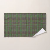 Tartan Vert de Cabine en Forêt (Serviette à main)