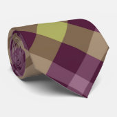 Tartan Violet Coloré Plaid Cravate Pour Hommes Cra (Roulé)