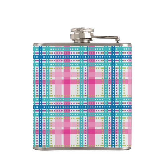 Tartan, vlakpatroon heupfles (Achterkant)