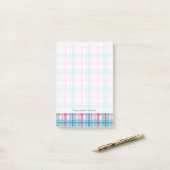 Tartan, vlakpatroon post-it® notes (Op bureau)