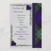 Tartan Wedding-programma - Campbell van Argyll Programma (Achterkant)