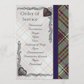 Tartan Wedding Programme - Anderson Programma (Achterkant)