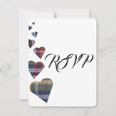 Tartan Wedding RSVP (Devant)