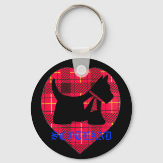 Tartan Westie Scotland Sleutelhanger