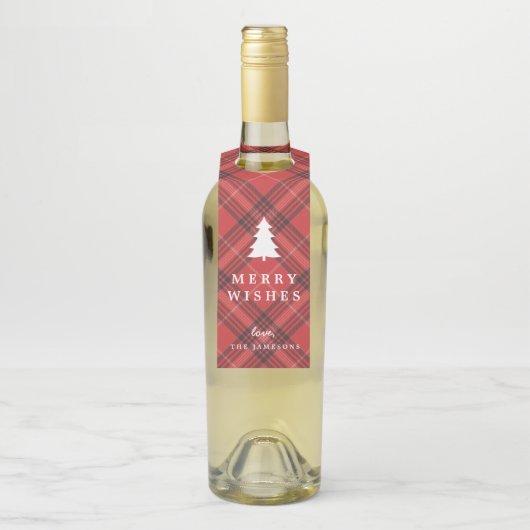 Tartan Wine Label (Op fles)