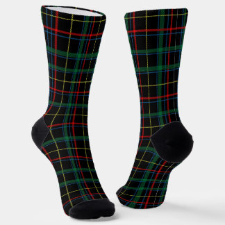 Tartan (Zwart, Groen & Rood)  Sokken