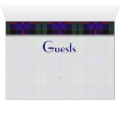 Tartanetabelnummerkaart - Morrison (Binenzijde Horizontaal (Onderkant))