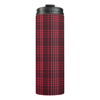 Tartanpatroon stof thermosbeker