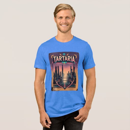 Tartaria Conspiracy Mud Flood  Tri-Blend Shirt (Voorkant volledig)