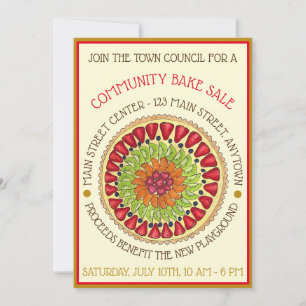 Tarte aux Fruits Tart Pie French Pastry Bake Kaart