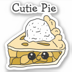 Tarte aux pommes Cutie Pie Autocollant de dessin a