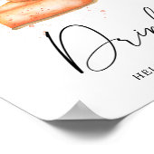 Tarte citrouille - Poster des boissons (Coin)