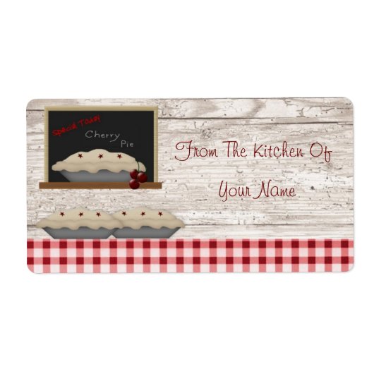 Tarte De Cerise De La Cuisine Du Étiquette (Devant)