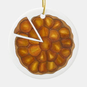 Tarte Tatin French Apple Fruit Tart Pie Pastry Keramisch Ornament