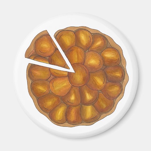 Tarte Tatin French Apple Fruit Tart Pie Pastry Magneet (Voorkant)