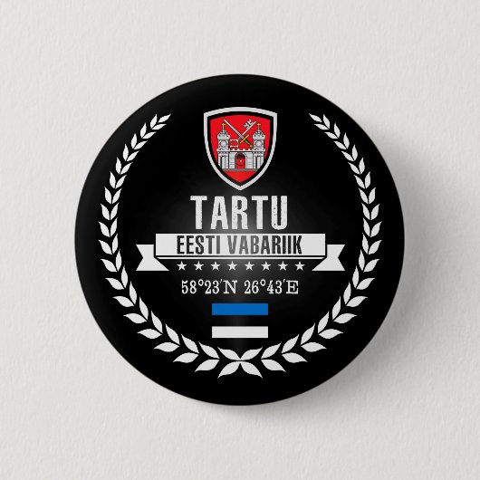 Tartu Ronde Button 5,7 Cm (Voorkant)