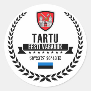 Tartu Ronde Sticker