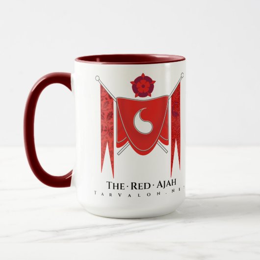 TarValon.Net bannière rouge Regalia Mug (Gauche)