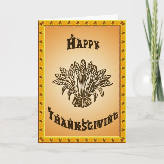 Tarwe 2 feestdagen kaart (Voorkant)