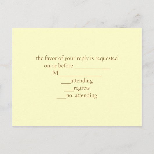 tarwe boerderij westerne cowboy bruiloft reactie R Uitnodiging Briefkaart (Achterkant)