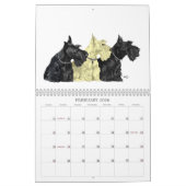 Tarwe en Zwarte SCOTTIES Kalender (Feb 2026)