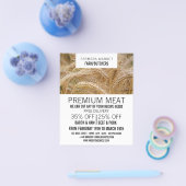 Tarwe in het veld, boer en slagerreclame flyer (Enkel)