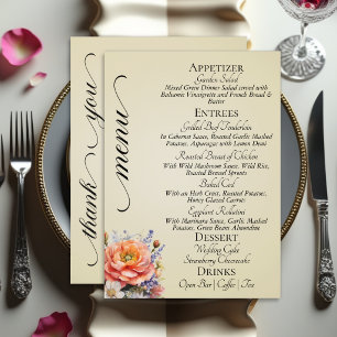 Tarwe - Monogram, Wilde Bloemen & Dank Je Menu