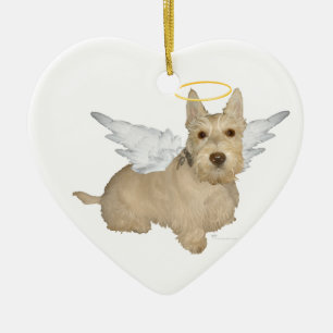 Tarwe Schotse Terrier Engel Ornament