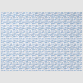 TARWE Terrier Frans Blauw Toile Tissuepapier