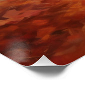 Tarwe Terriër in herfstbladeren val inspireert Perfect Poster (Hoek)