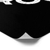 Tarwe zal rocken u grappig voedsel puns donker BG Poster (Hoek)