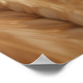 Tarwe Zonsondergang Tranquil Vreedzame Natuur Poster (Hoek)