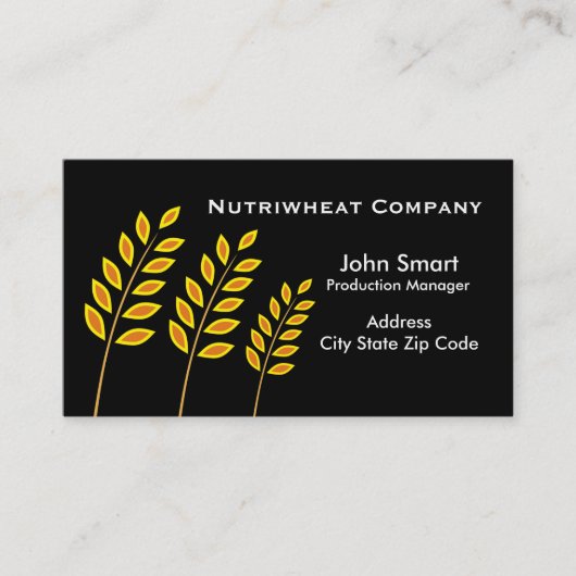 Tarwebedrijf Visitekaartjes (Voorkant)