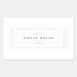 Tarwebrood Etiket Stickers