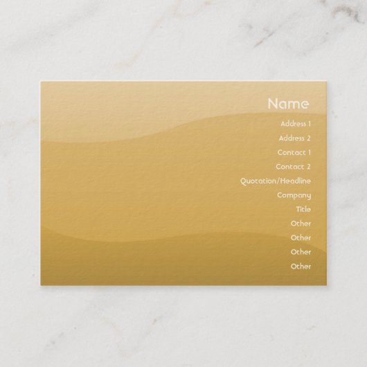 Tarwegolven - Chubby Visitekaartje (Voorkant)