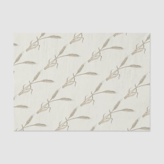 Tarweland bruiloft single gras tissuepapier (Voorkant)